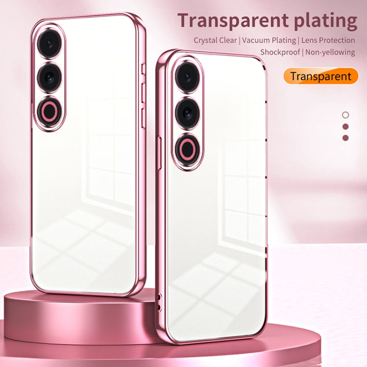 For Meizu 21 Note Transparent Plating Fine Hole Phone Case