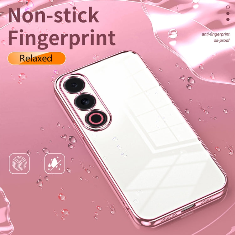 For Meizu 21 Note Transparent Plating Fine Hole Phone Case