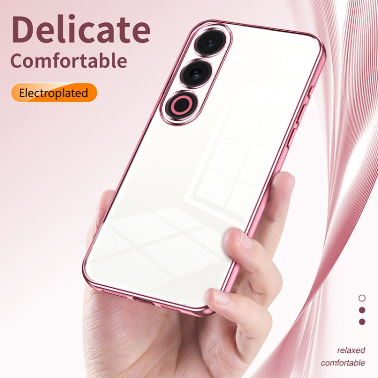 For Meizu 21 Note Transparent Plating Fine Hole Phone Case