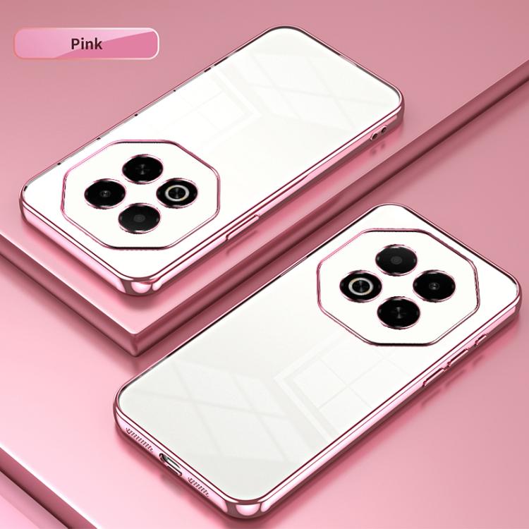 For Meizu Note 16 Transparent Plating Fine Hole Phone Case