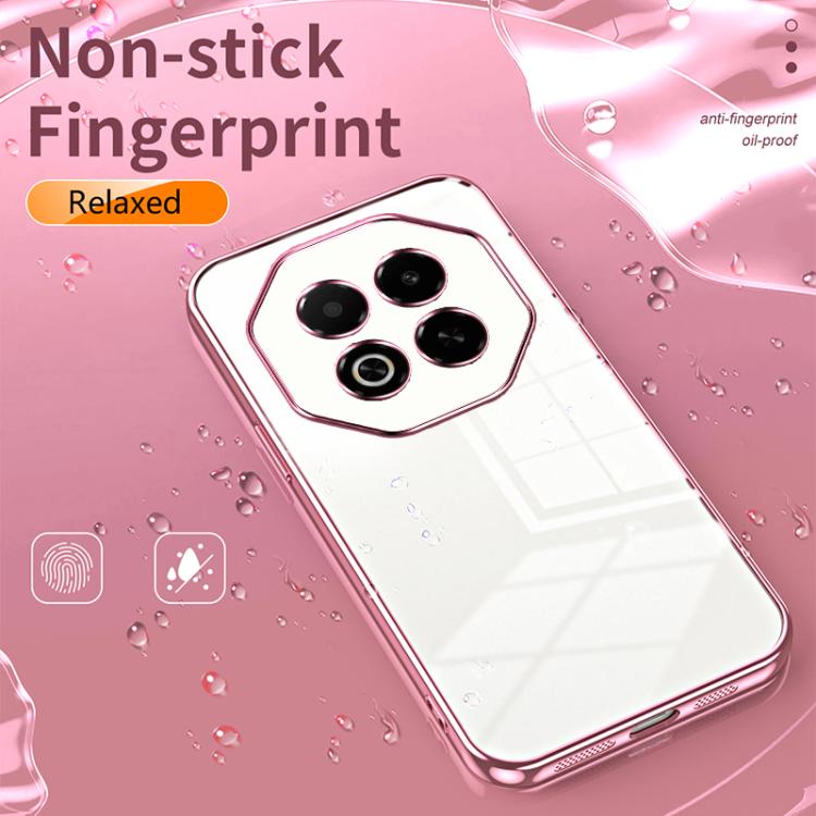 For Meizu Note 16 Transparent Plating Fine Hole Phone Case