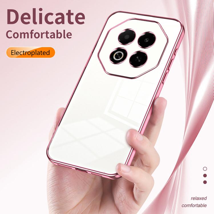 For Meizu Note 16 Transparent Plating Fine Hole Phone Case