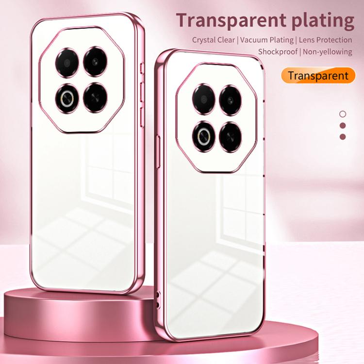 For Meizu Note 16 Transparent Plating Fine Hole Phone Case