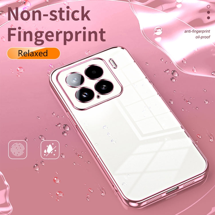 For Xiaomi 15 Transparent Plating Fine Hole Phone Case