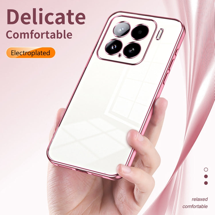 For Xiaomi 15 Transparent Plating Fine Hole Phone Case