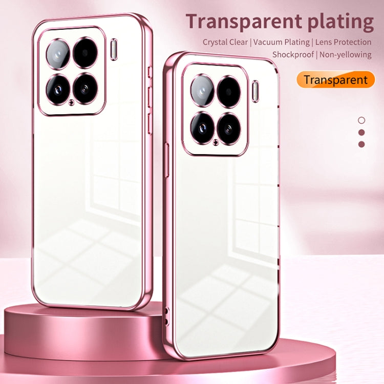 For Xiaomi 15 Transparent Plating Fine Hole Phone Case