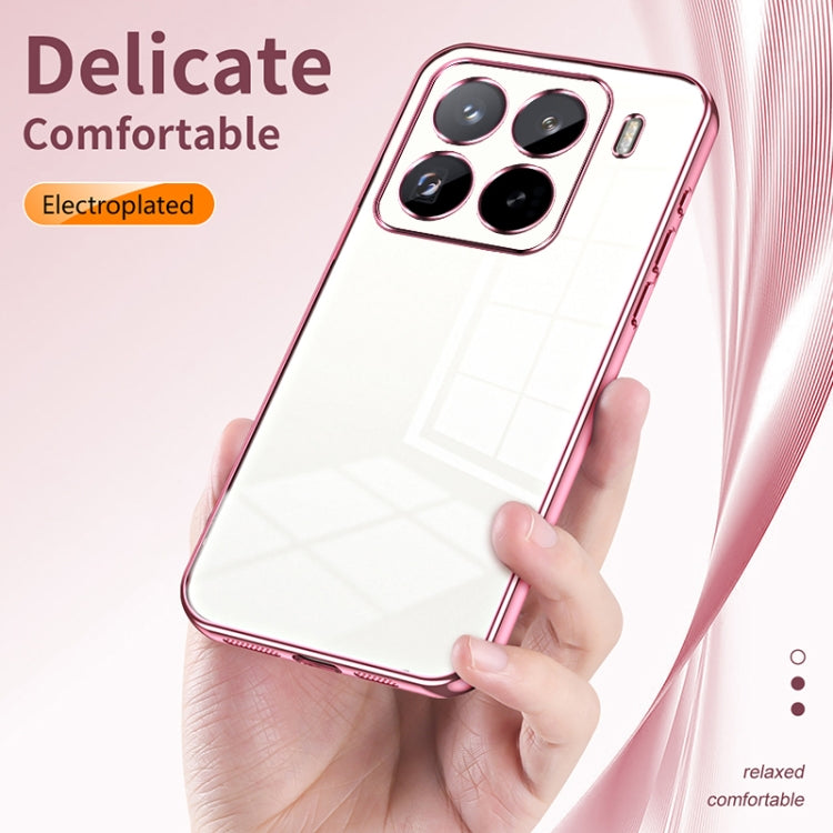 For Xiaomi 15 Pro Transparent Plating Fine Hole Phone Case