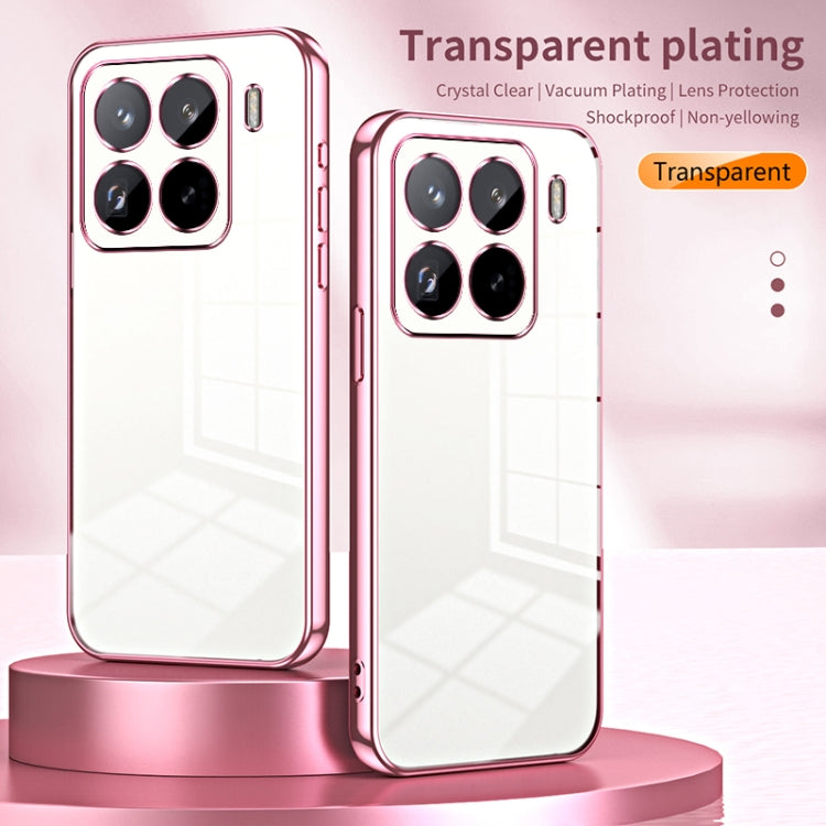 For Xiaomi 15 Pro Transparent Plating Fine Hole Phone Case