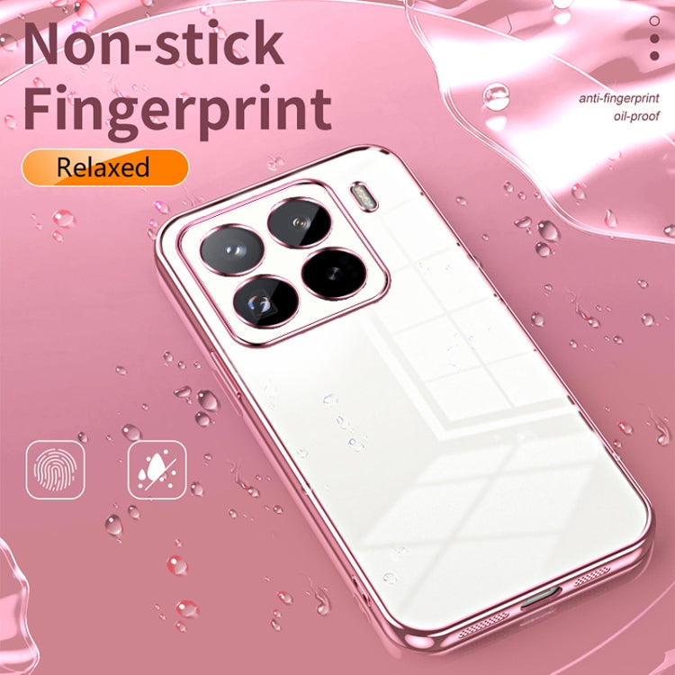 For Xiaomi 15 Pro Transparent Plating Fine Hole Phone Case