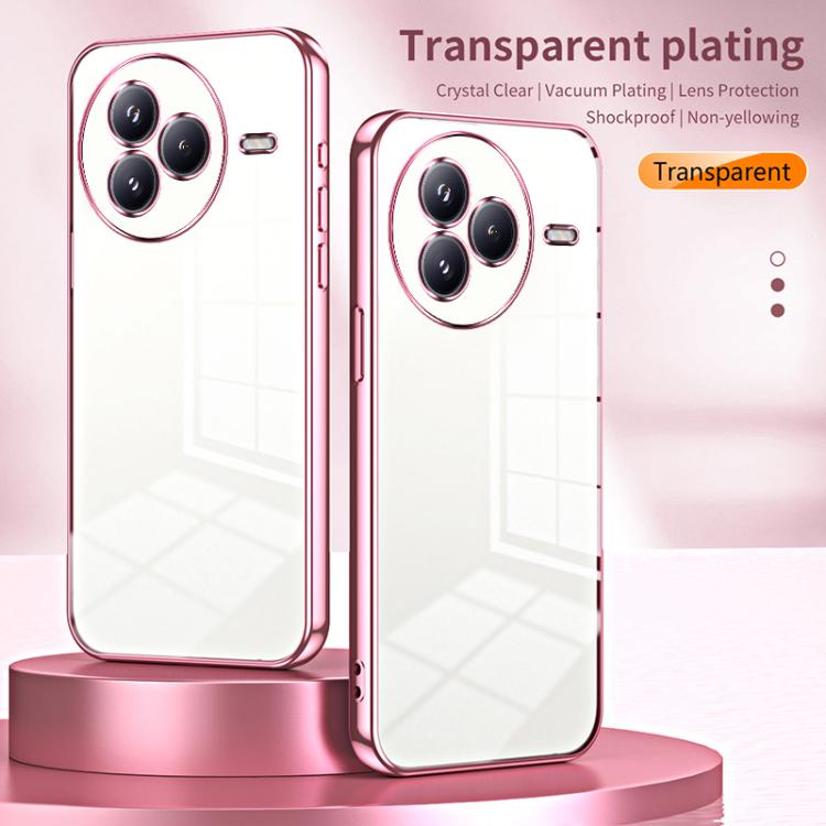 For Xiaomi Civi 5 Pro Transparent Plating Fine Hole Phone Case