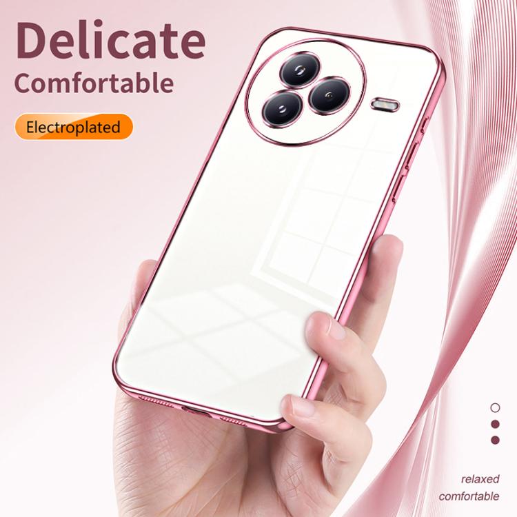 For Xiaomi Civi 5 Pro Transparent Plating Fine Hole Phone Case
