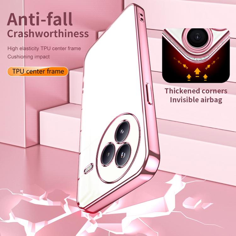 For Xiaomi Civi 5 Pro Transparent Plating Fine Hole Phone Case