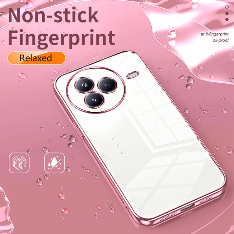 For Xiaomi Civi 5 Pro Transparent Plating Fine Hole Phone Case