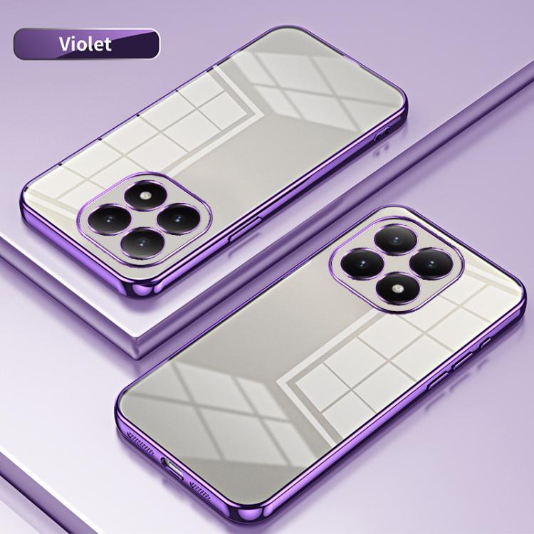 For Xiaomi 15T Transparent Plating Fine Hole Phone Case