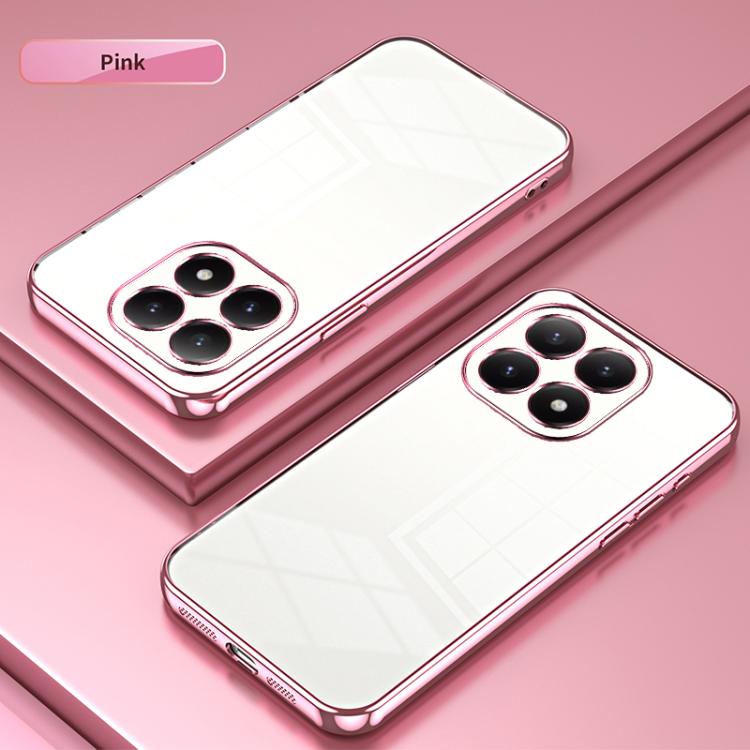 For Xiaomi 15T Transparent Plating Fine Hole Phone Case