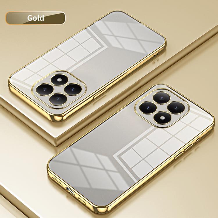 For Xiaomi 15T Transparent Plating Fine Hole Phone Case