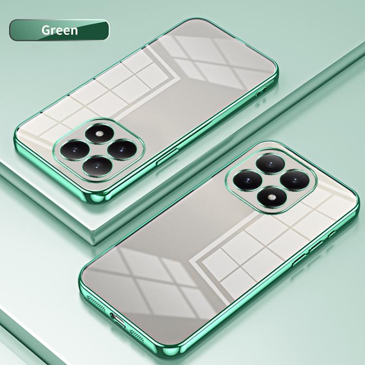 For Xiaomi 15T Transparent Plating Fine Hole Phone Case