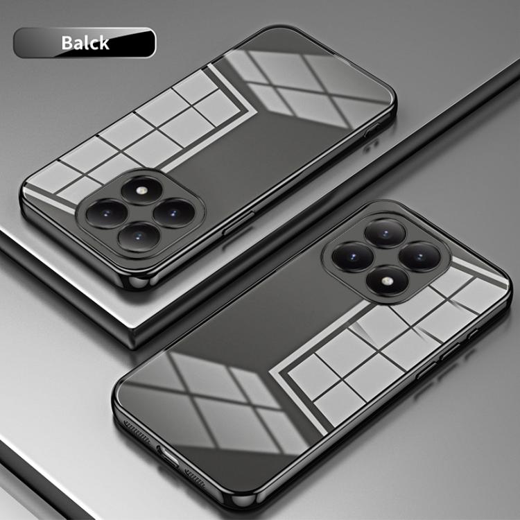 For Xiaomi 15T Transparent Plating Fine Hole Phone Case