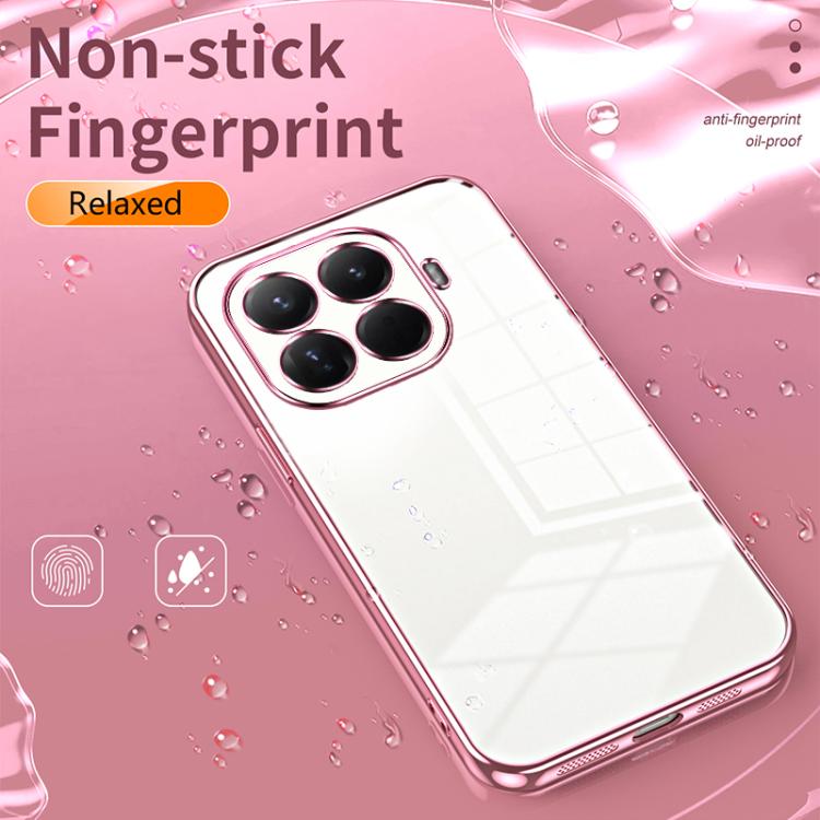 For Xiaomi 15T Pro Transparent Plating Fine Hole Phone Case