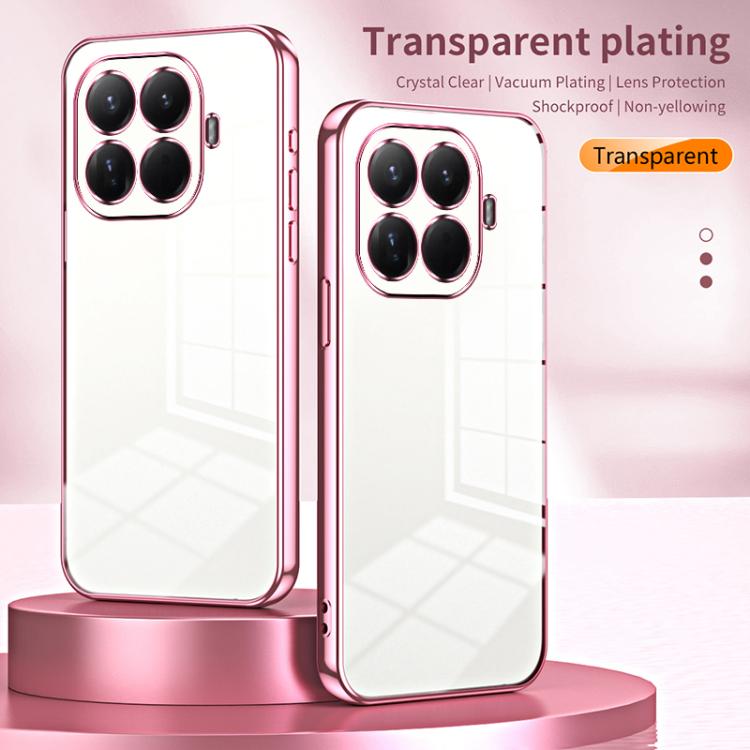 For Xiaomi 15T Pro Transparent Plating Fine Hole Phone Case