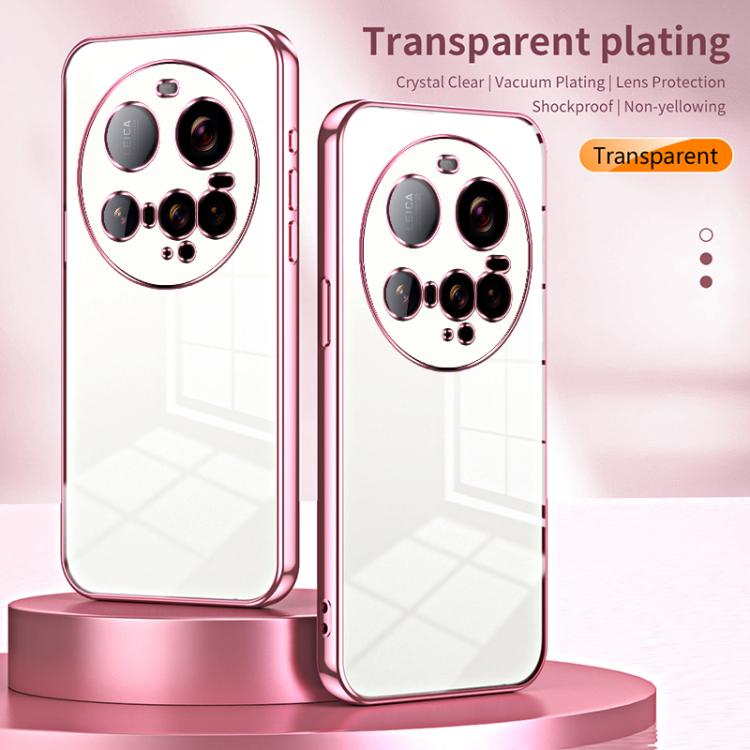 For Xiaomi 15 Ultra Transparent Plating Fine Hole Phone Case