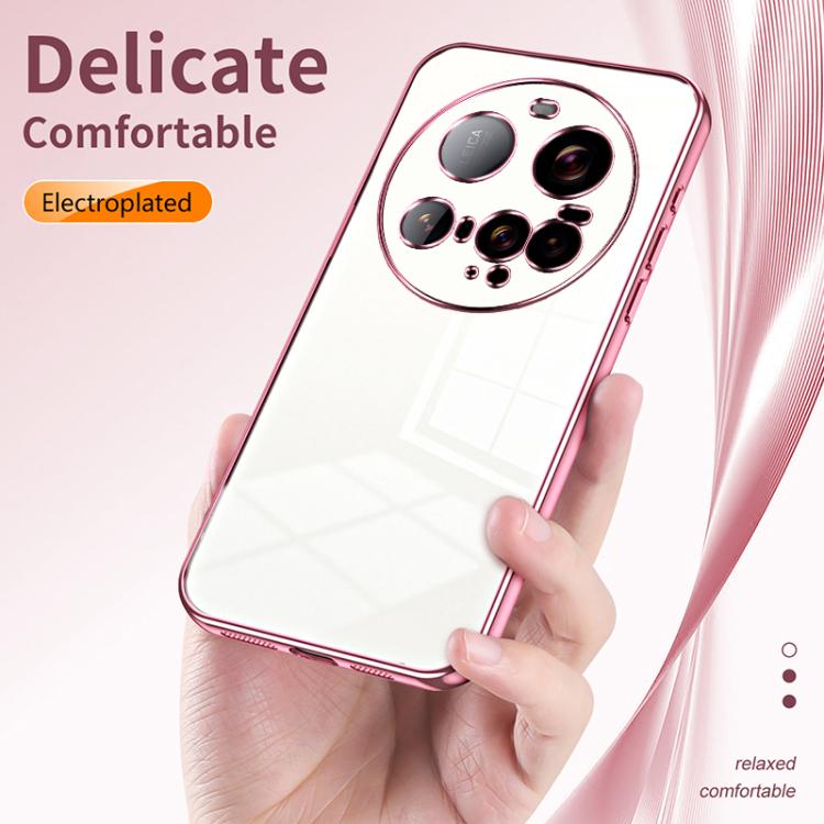 For Xiaomi 15 Ultra Transparent Plating Fine Hole Phone Case