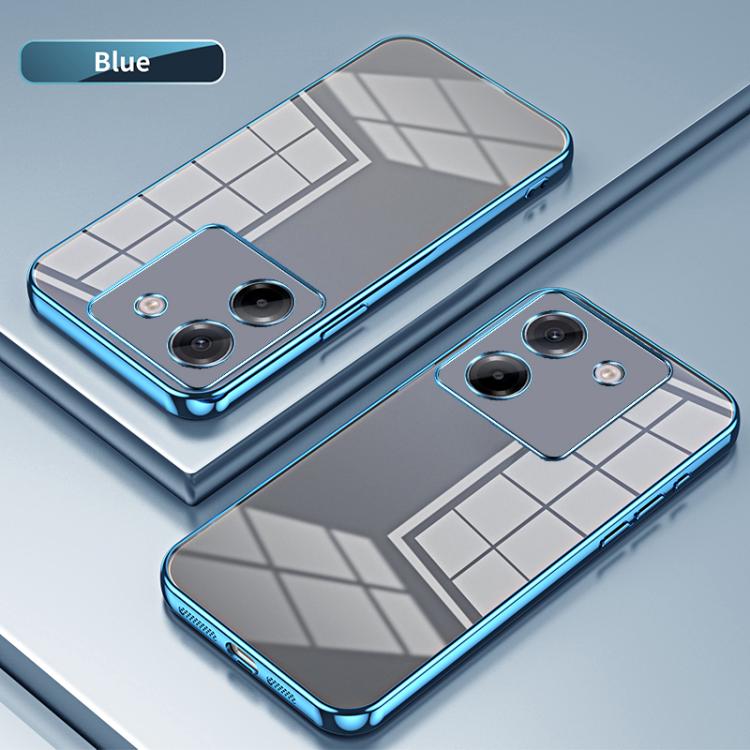 For Xiaomi Poco M7 Pro 5G Transparent Plating Fine Hole Phone Case