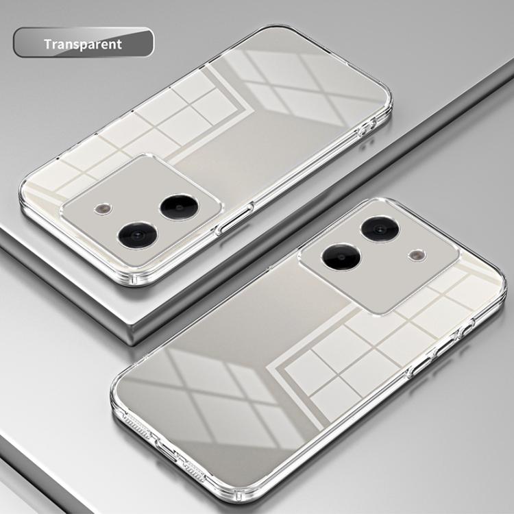 For Xiaomi Poco M7 Pro 5G Transparent Plating Fine Hole Phone Case