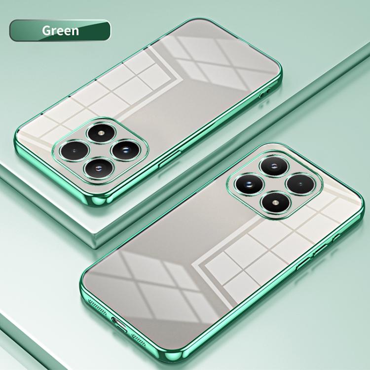 For Xiaomi 17 Transparent Plating Fine Hole Phone Case