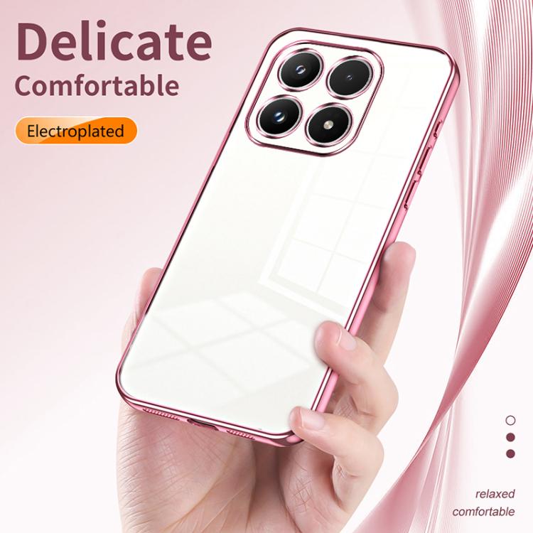For Xiaomi 17 Transparent Plating Fine Hole Phone Case