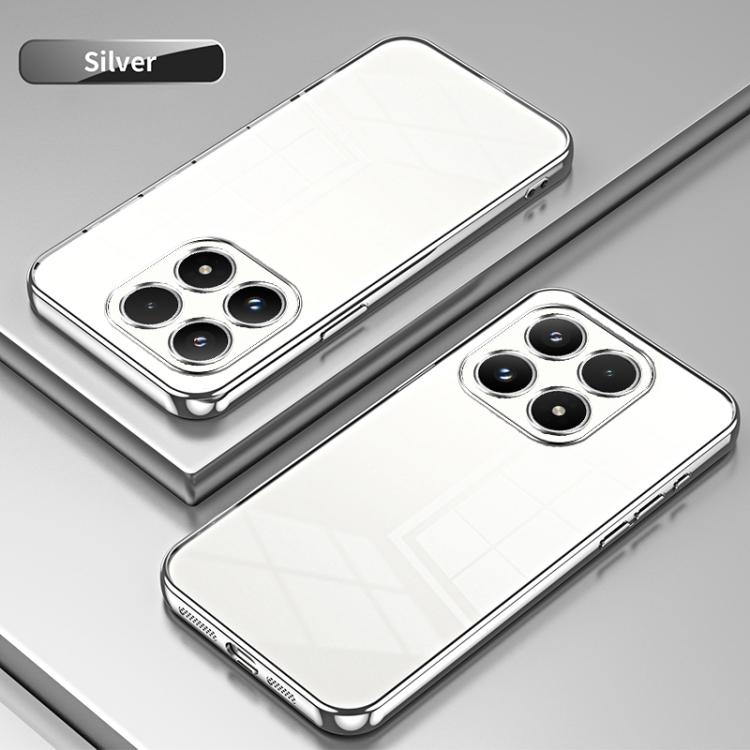 For Xiaomi 17 Transparent Plating Fine Hole Phone Case