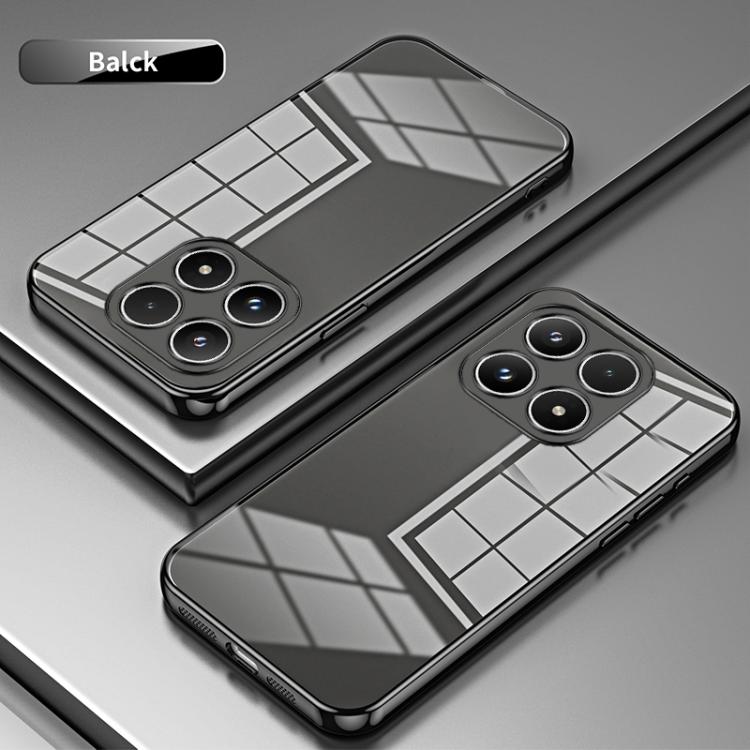 For Xiaomi 17 Transparent Plating Fine Hole Phone Case