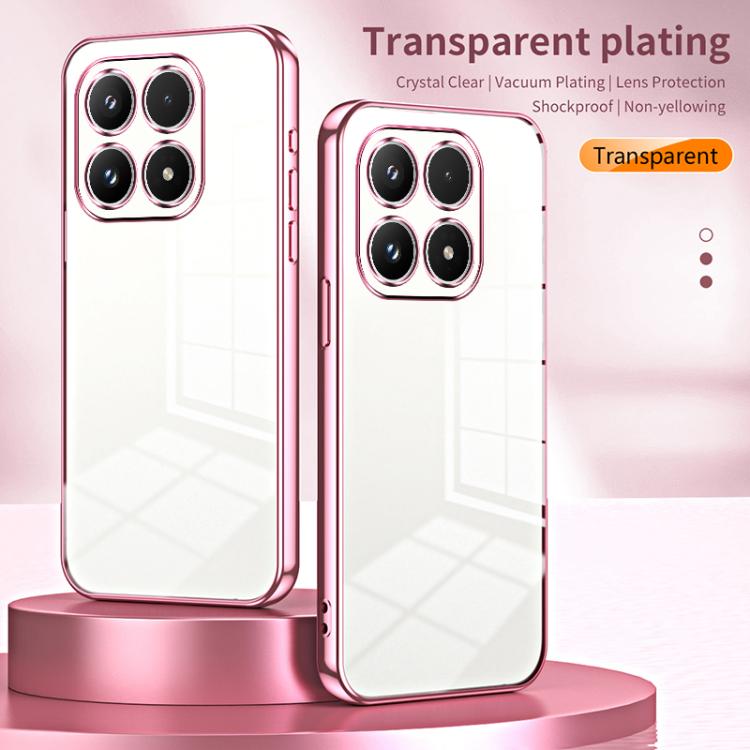 For Xiaomi 17 Transparent Plating Fine Hole Phone Case