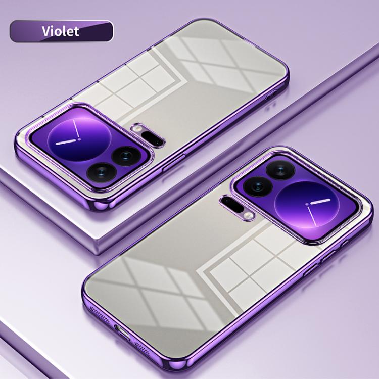 For Xiaomi 17 Pro Transparent Plating Fine Hole Phone Case