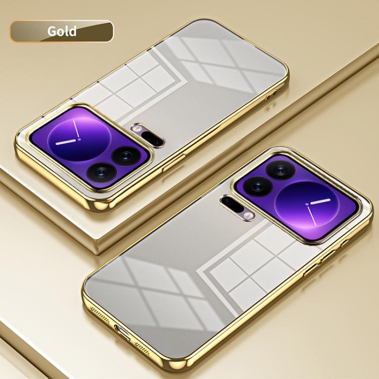 For Xiaomi 17 Pro Transparent Plating Fine Hole Phone Case