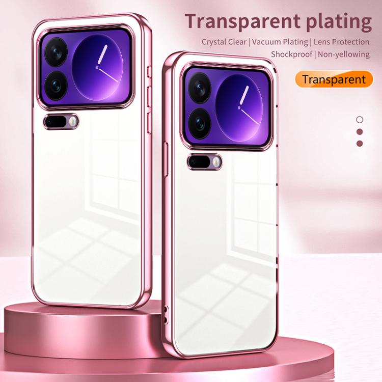 For Xiaomi 17 Pro Transparent Plating Fine Hole Phone Case
