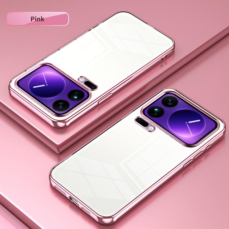 For Xiaomi 17 Pro Max Transparent Plating Fine Hole Phone Case