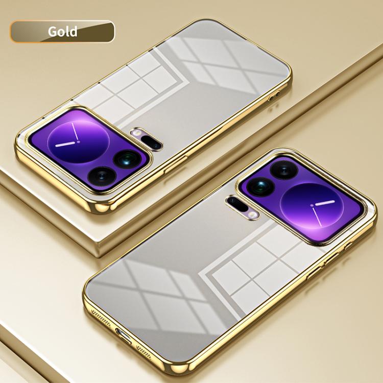 For Xiaomi 17 Pro Max Transparent Plating Fine Hole Phone Case