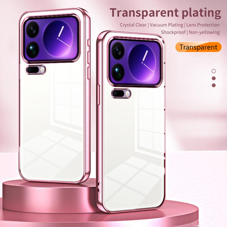 For Xiaomi 17 Pro Max Transparent Plating Fine Hole Phone Case