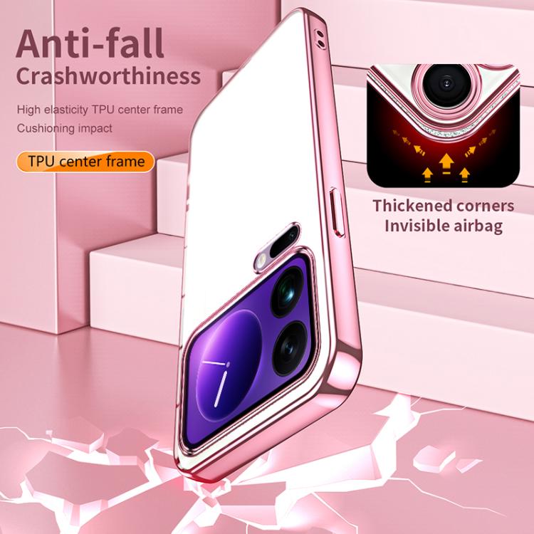 For Xiaomi 17 Pro Max Transparent Plating Fine Hole Phone Case