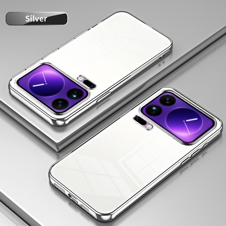 For Xiaomi 17 Pro Max Transparent Plating Fine Hole Phone Case