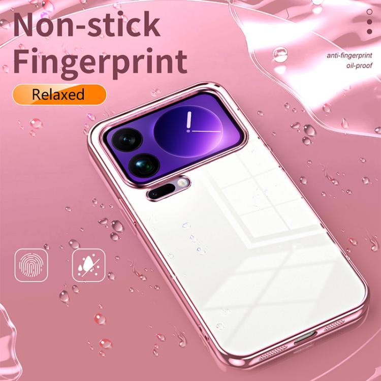 For Xiaomi 17 Pro Max Transparent Plating Fine Hole Phone Case