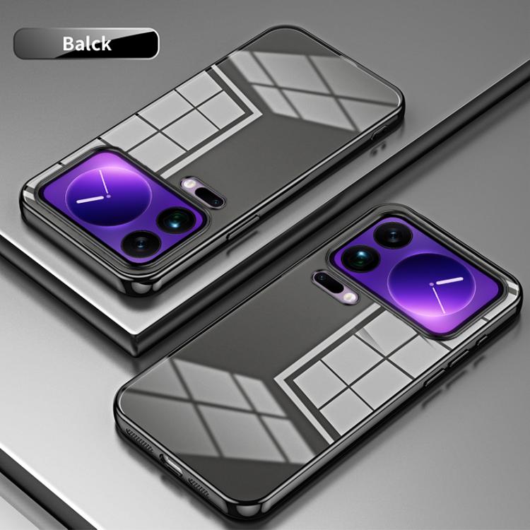 For Xiaomi 17 Pro Max Transparent Plating Fine Hole Phone Case