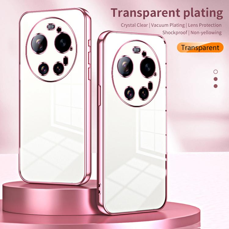 For Xiaomi 17 Ultra Transparent Plating Fine Hole Phone Case