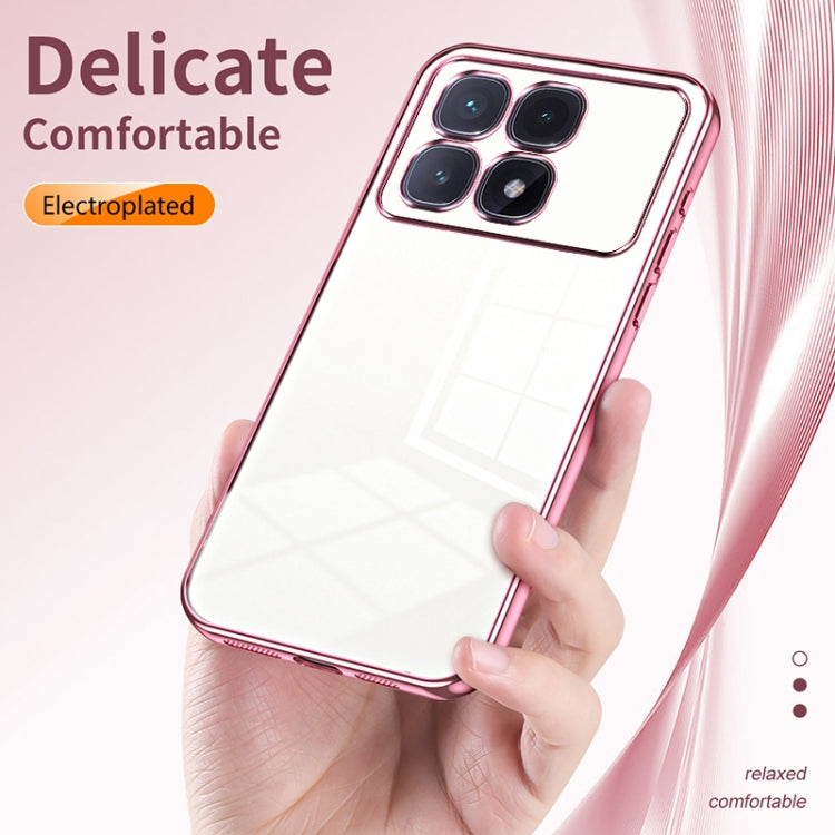 For Xiaomi Redmi K70 Ultra Transparent Plating Fine Hole Phone Case