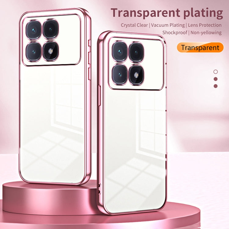 For Xiaomi Redmi K70 Ultra Transparent Plating Fine Hole Phone Case