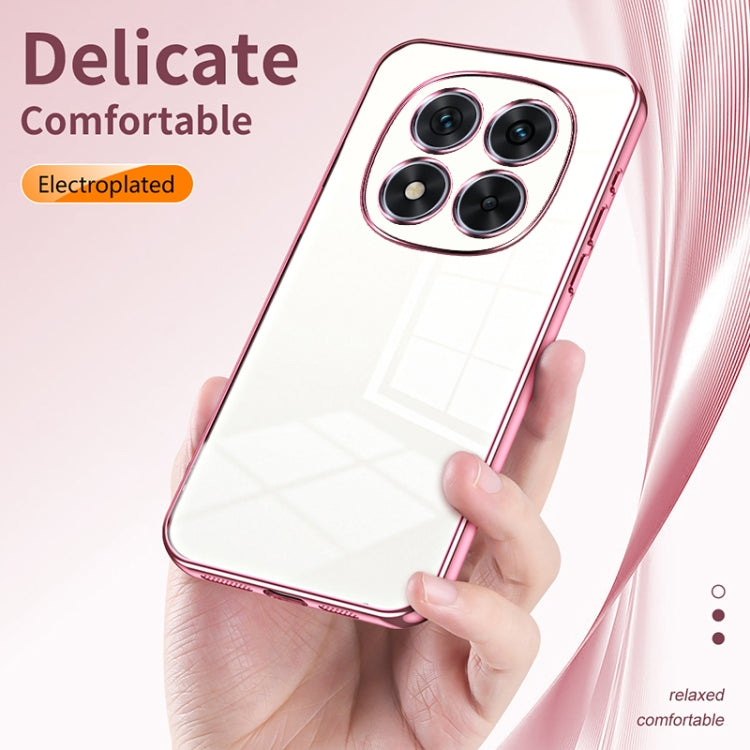 For Xiaomi Redmi Note 14 Pro 5G Transparent Plating Fine Hole Phone Case