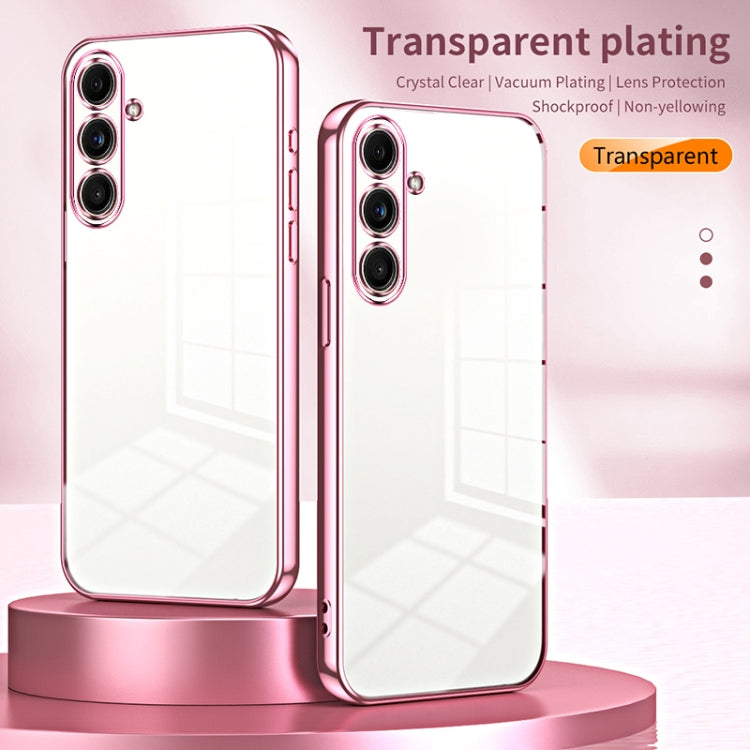For Samsung Galaxy C55 Transparent Plating Fine Hole Phone Case