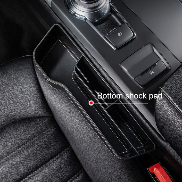 Car Multi-functional Console Box Cup Holder Seat Gap Side Storage Box, Frizzled Feather Style, Color:Red