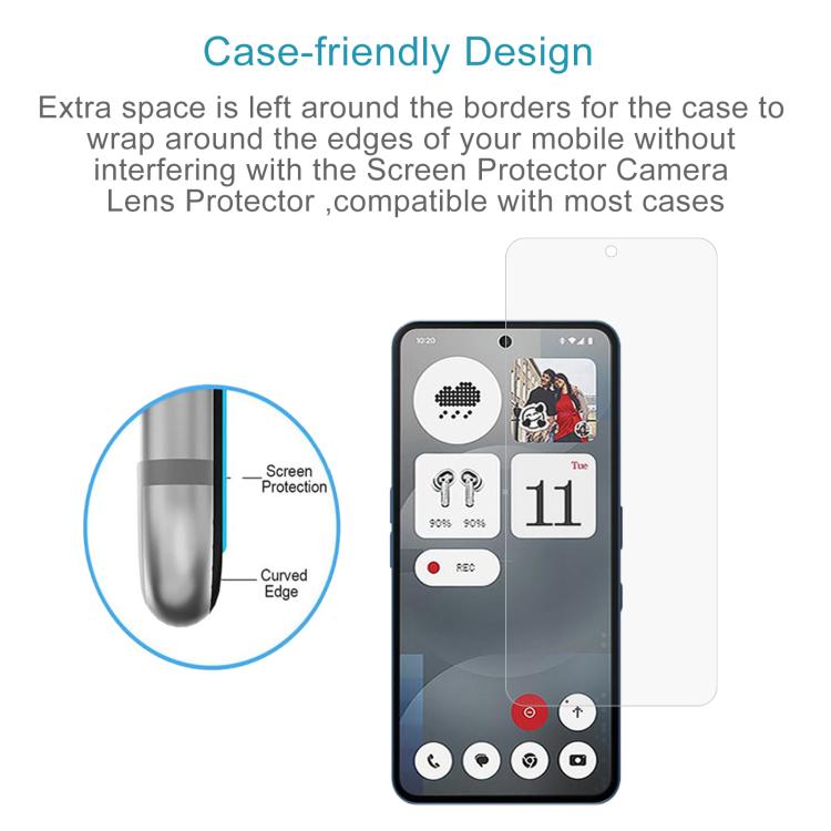For Nothing Phone 3a 10pcs 0.26mm 9H 2.5D Tempered Glass Film